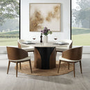 Rufina - Arm Chair (Set of 2) - Beige Linen & Walnut