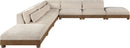 Turin - Chenille Fabric Upholstered Modular Sectional - Taupe
