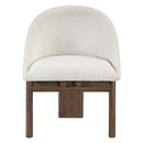 Ouida - Side Chair (Set of 2) - Beige Linen & Brown