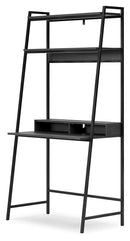 Yarlow - Home Office Desk and Shelf - Black