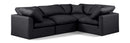 Indulge - Faux Leather 4 Piece Modular Corner Sectional