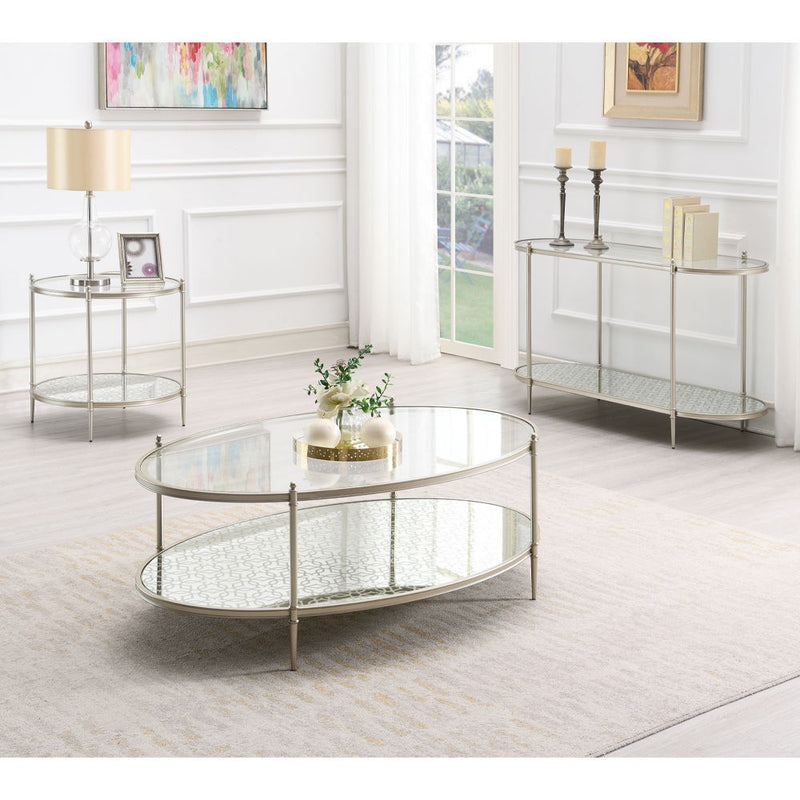 Zaba - Sofa Table - Pearl Silver