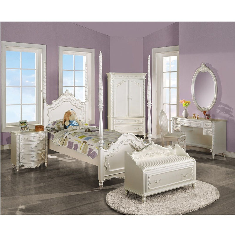 Pearl - Twin Bed - White