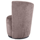 Nueva - Upholstered Swivel Chair Curved Backrest