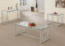 Merced - Glass Top Metal Table
