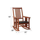 Kloris - 43" Rocking Chair - Tobacco