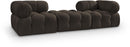 Ames - 3 Piece Boucle Modular Sofa With 1 Backless Seat