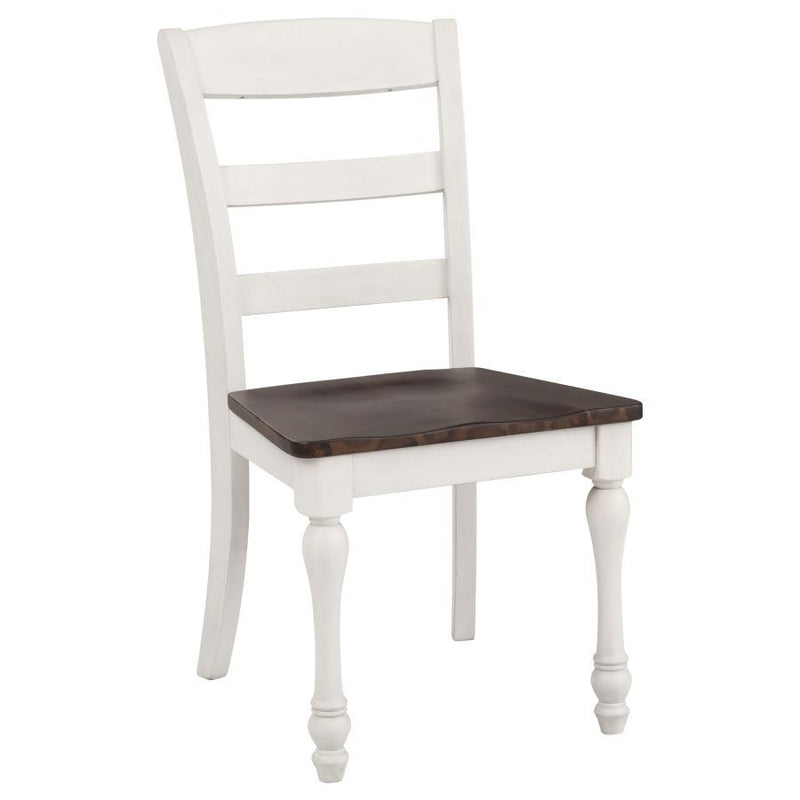 Madelyn - Wood Dining Side Chair (Set of 2) - Coastal White