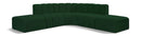 Arc - Boucle Fabric 6 Piece Corner Modular Sofa