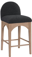 Waldorf - Boucle Stool With Natural Legs