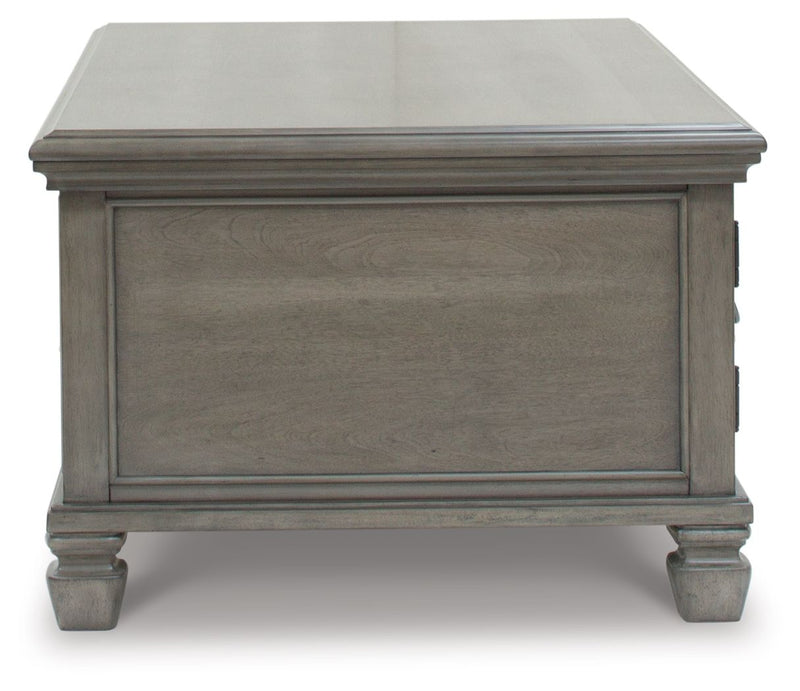 Lexorne - Gray - Rectangular Cocktail Table