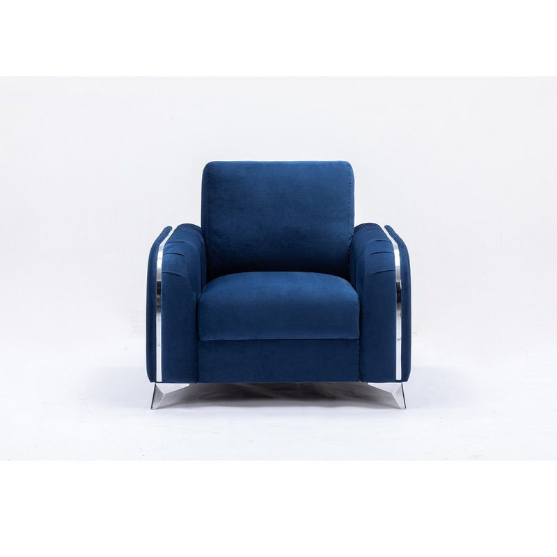 Wenona - Chair - Blue Velvet