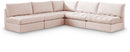 Jacob - Modular Corner Armless Sectional 5 Piece