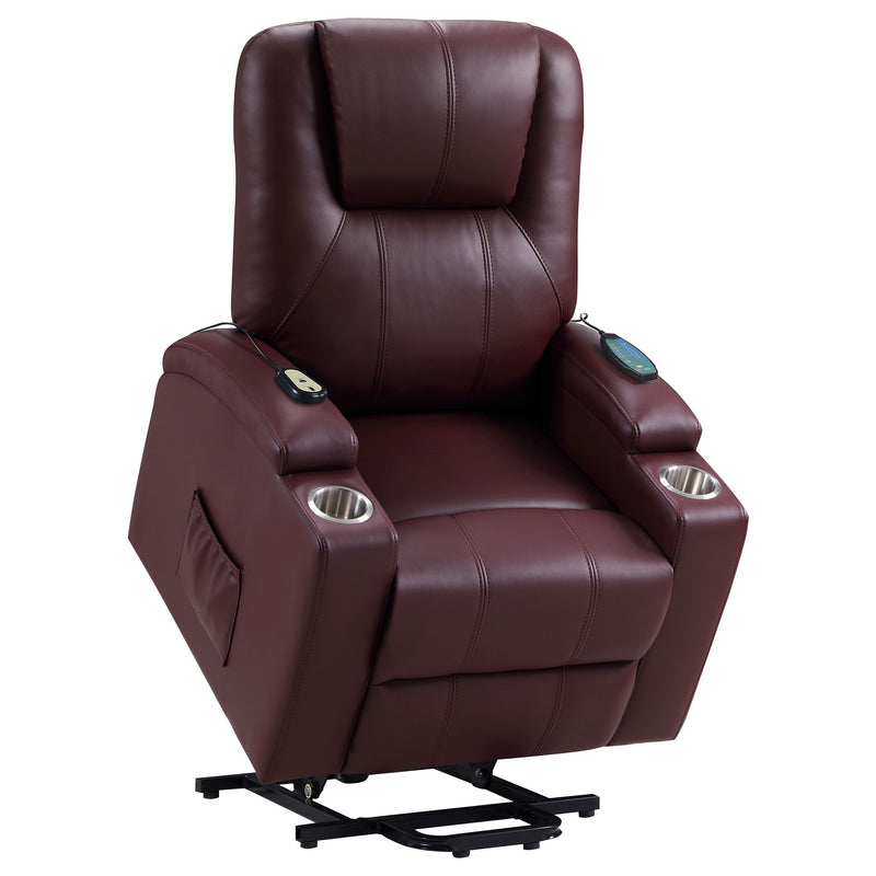 Armstrong - Upholstered Power Lift Massage Recliner