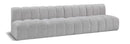 Arc - Boucle Fabric 4 Seats Modular Sofa