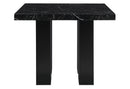 D04 - 7 Piece Dining Room Set (White Bar Table And 6 Bar Stools) - Black / White