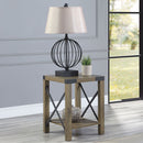 Abiram - End Table - Rustic Oak