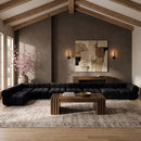 Orin - Velvet Performance Fabric Upholstered 8 Piece L-Shaped Sectional