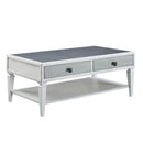 Katia - Coffee Table - Rustic Gray & Weathered White