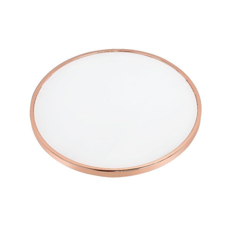 Alivia - Coffee Table - Frosted Glass & Rose Gold
