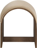 Sable - Velvet Performance Fabric Upholstered Bench