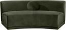 Avra - Velvet Performance Fabric Upholstered Armless Sofa
