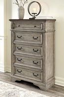 Lodenbay - Five Drawer Chest - Antique Gray