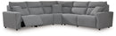 ModMax II - Salt And Pepper - Reclining Sectional