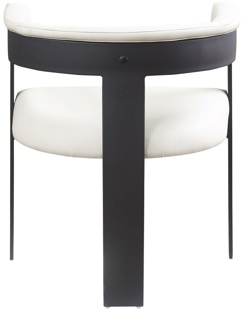 Romeo - Faux Leather Dining Chair With Black Base (Set of 2)