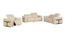 1126 - Top Grain Power Reclining Italian Leather Living Room Set