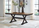 Wildenauer - Rectangular Dining Extension Table - Brown / Black