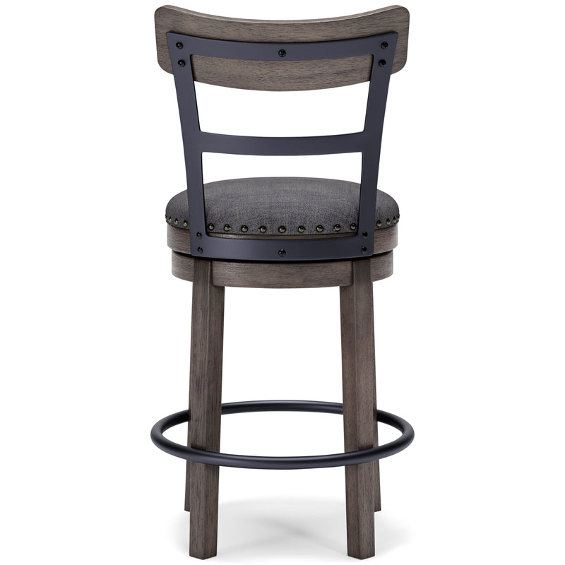 Caitbrook - Gray - Uph Swivel Barstool