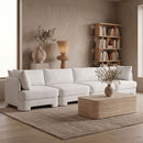 Hammond - Velvet Performance Fabric Upholstered 4 Piece Sofa