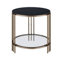 Zaidee - End Table - Sintered Stone & Champagne