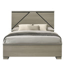 Joanna - Queen Bed With LED - Weathered Gray