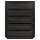 Leandro - 5-Drawer Bedroom Chest Of Drawers - Burnished Black