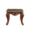 Eustoma - End Table - Marble Top & Walnut
