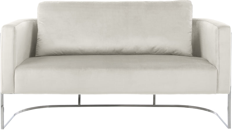 Casa - Loveseat with Chrome Legs