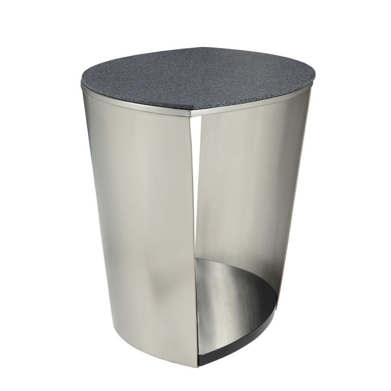 Thyge - End Table - Satin Plated & Glass Stone