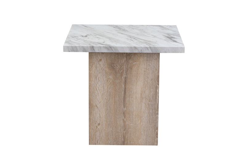 T02 - End Table - Natural / White