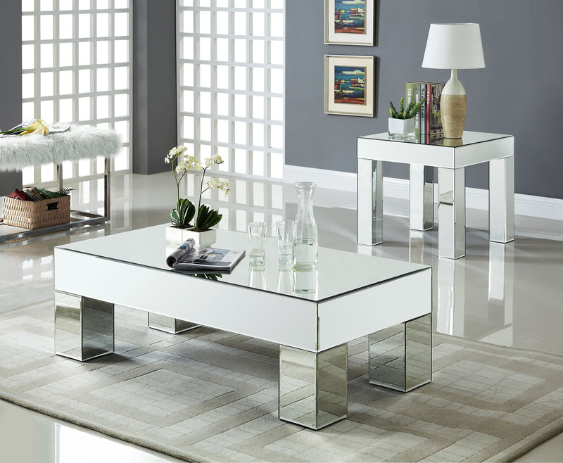 Lainy - End Table - Pearl Silver