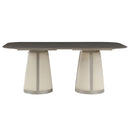Kasa - Dining Table - Sintered Stone Top & Champagne