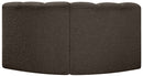 Arc - Boucle Fabric 2 Piece Modular Sofa