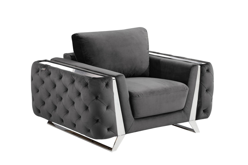 1051 - Contemporary Velvet Chair