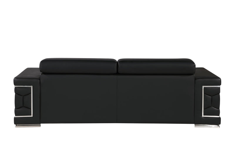 296 - Leather Sofa