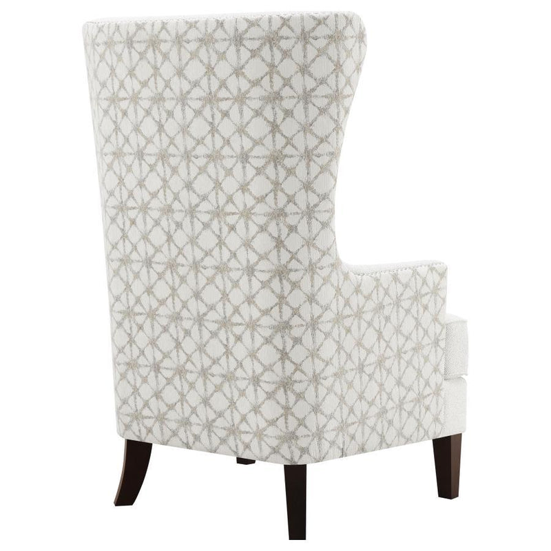 Pippin - Upholstered Wingback Accent Chair - Latte