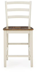 Brinfern - Barstool (Set of 2) - Brown / Antique White