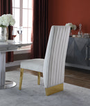 Porsha - Dining Chair with Gold Legs (Set of 2)