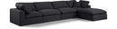 Comfy - 5 Piece Linen Modular Sectional With Chaise