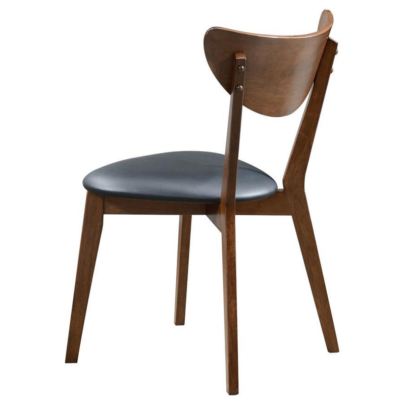 Jedda - Wood Dining Side Chair (Set of 2) - Dark Walnut And Black